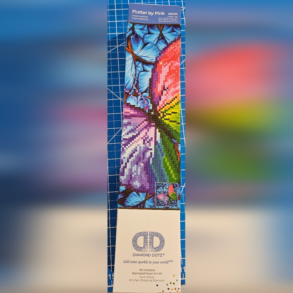 NIB Diamond Dotz "Flutter" Butterfly Diamond Art Strip - Multicolor - Picture 2 of 5